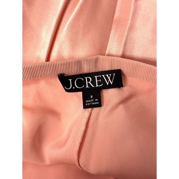 J Crew Gwyneth Slip Skirt Small Womens Soft Pink Satin Midi - Picture 6 of 8